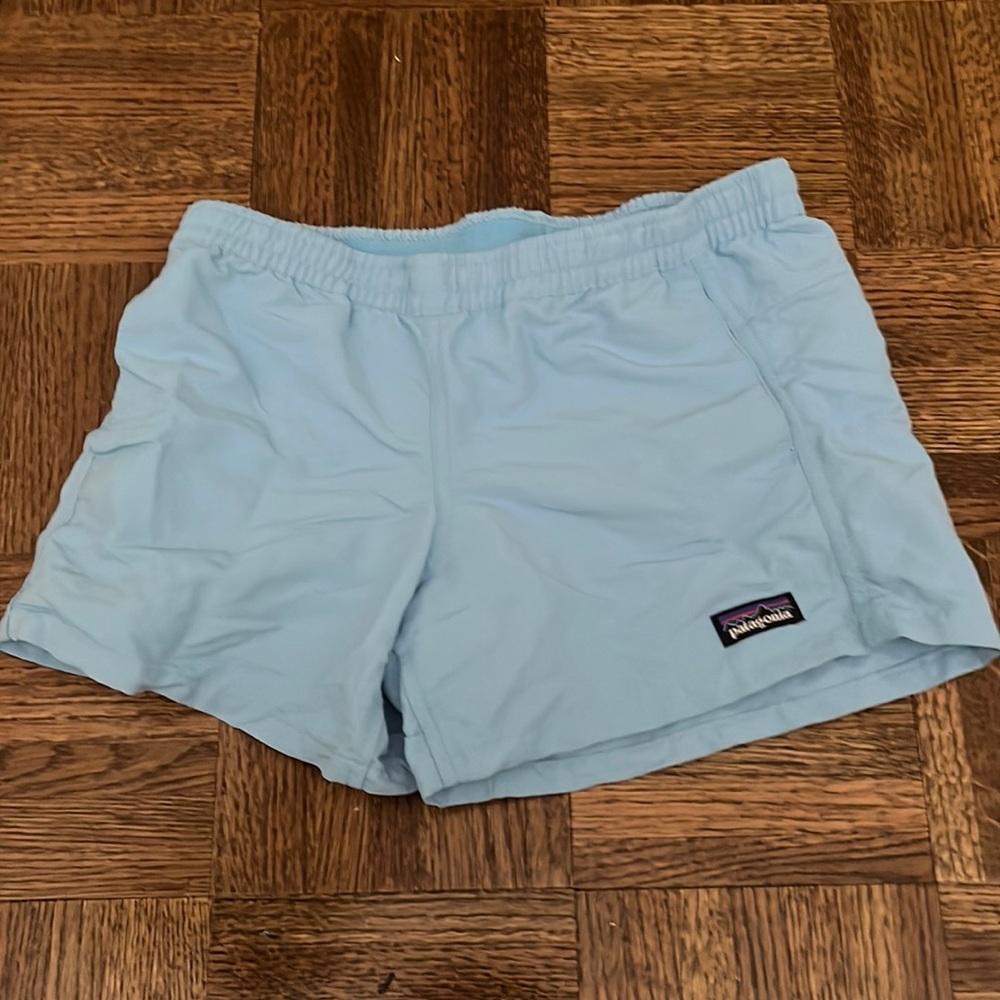 baby blue Patagonia shorts